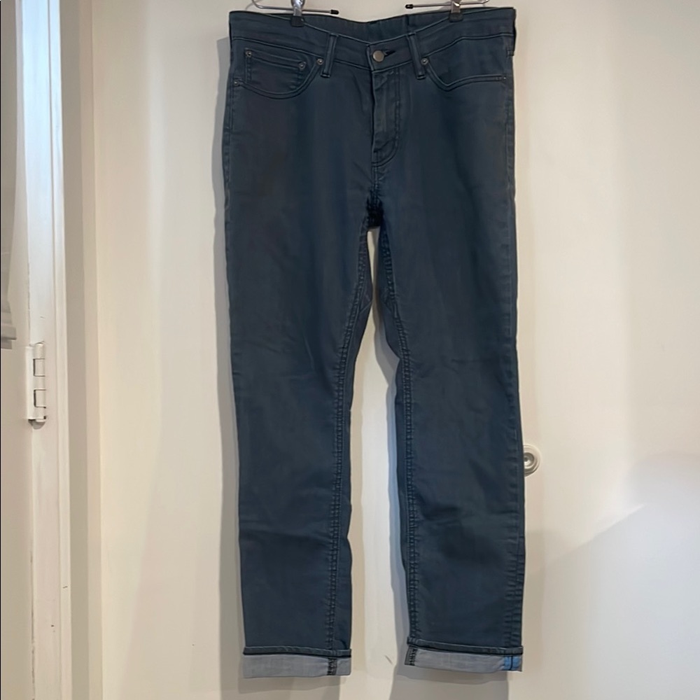 Levi 511 W34 L32 Blue Straight Leg Jeans with Classic Fit